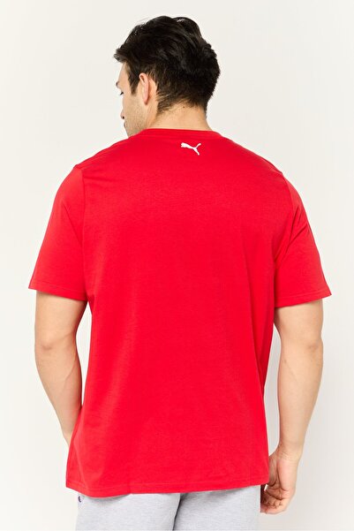 Puma x Scuderia Ferrari Men Sportswear Fit Short Sleeves Outdoor T-shirt, Red