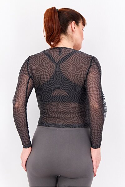 adidas Women Sportswear Fit Long Sleeve Training Top, Grey