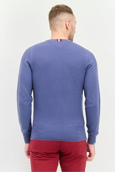 Tommy Hilfiger Men Crew Neck Long Sleeves Knitted Sweaters, Slate Blue
