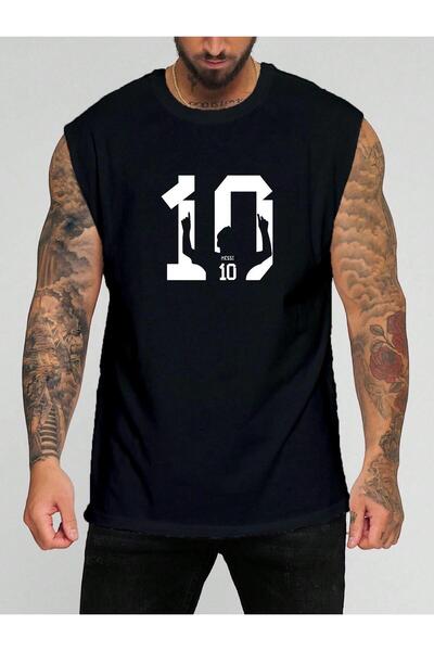 E-ROMA TRICOU FĂRĂ MÂNECI CU IMPRIMEU JUCĂTOR DE FOTBAL