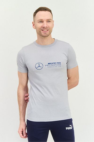 Puma x Mercedes AMG Men Sportswear Fit Short Sleeves Outdoor T-Shirt, Grey
