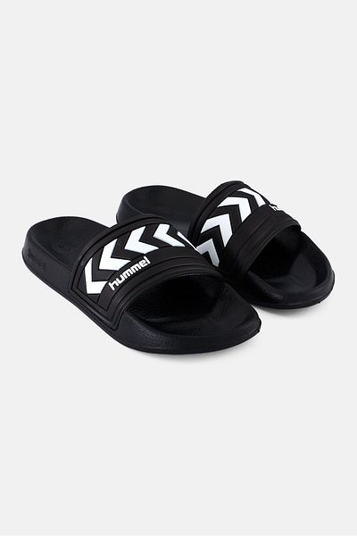 hummel Kids Boy Larsen Slip On Outdoor Slides, Black