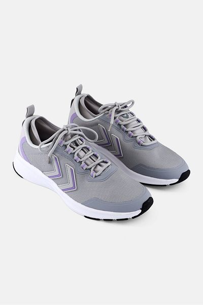 hummel Men Flow Fit Lace Up Running Shoes, Grey