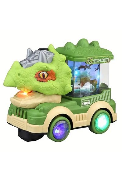 Choice Green Kids Electric Universal Dinosaur Car Toys Spray Tyrannosaurus Rex Engineering Car Puzzle Toys