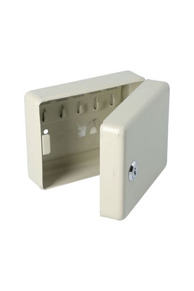 HONEYBEE 10-Hooks Powder Coated Durable and Elegant Key Box Light Beige