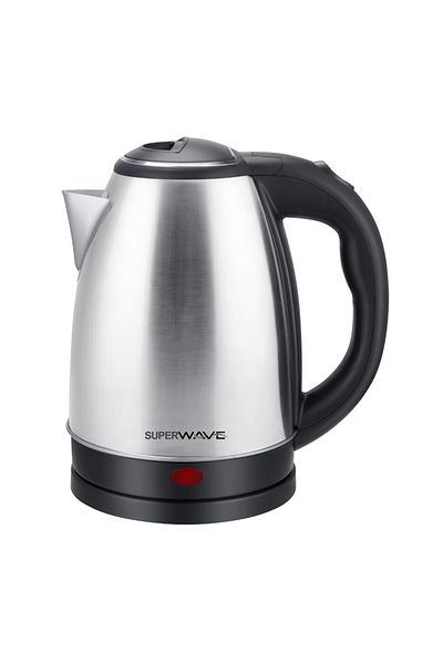 Super Wave Stainless Steel Electric Water Kettle 1.8L 1500W | Water Heater for Boiling Water Auto Shut-Off