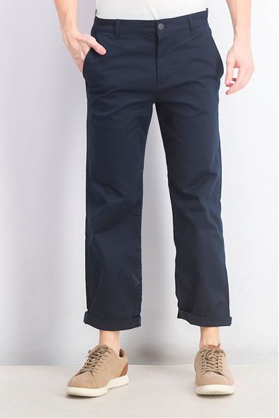 Selected Homme Men Salford 220 Flex Loose Fit Pant, Navy Blue