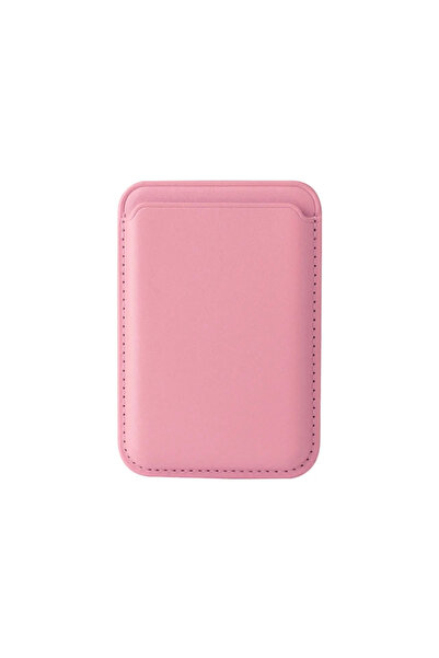Choice حامل بطاقات محفظة جلدية مغناطيسية باللون الوردي من Macsafe حامل هاتف M...