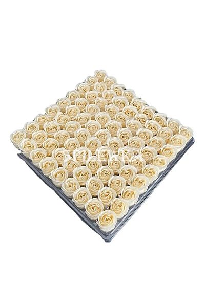 Choice champagne DIY Gift Box Decoration - Three-Layer Rose Artificial Flowers without Base 25pcs/lot