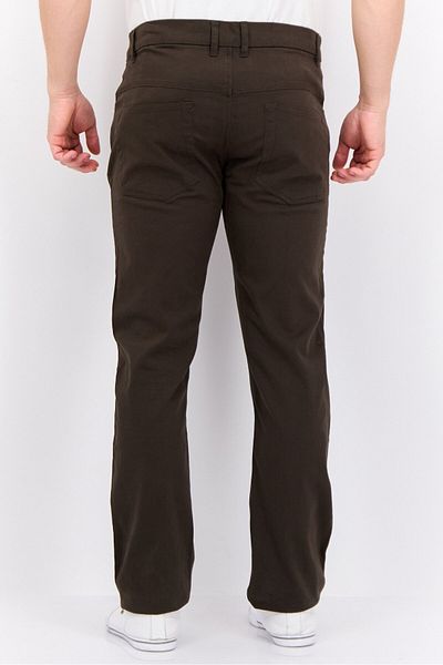 French Connection Men Solid Stretchable Chino Pants, Dark Olive