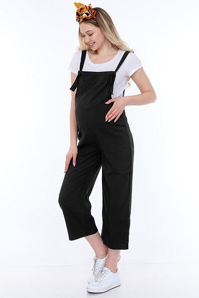 Luvmabelly Myra6105 - Black Maternity Salopet