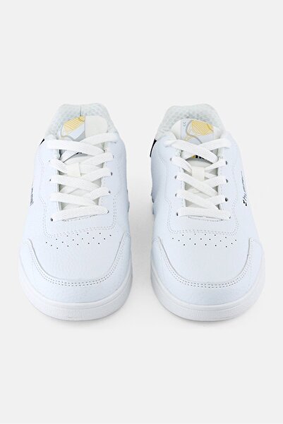 hummel Kids Boy Match Point Lace Up Outdoor Shoes, White