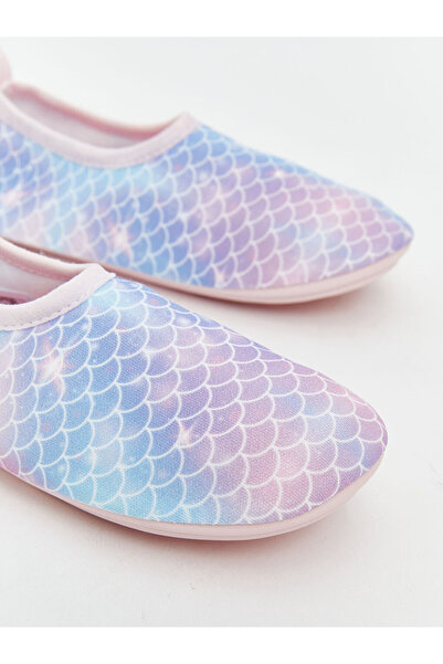 LC Waikiki LCW STEPS Mavi Desenli Kız Bebek Deniz Ayakkabısı