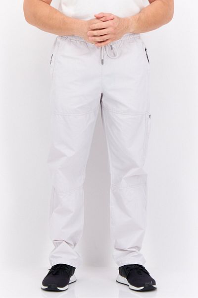 Penfield Men Regular Fit Brand Logo Cargo Pants, Light Grey