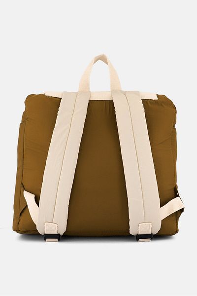 Muy Mucho Men Plain Backpack 40 H x 36 L x 12 W cm, Dark Khaki