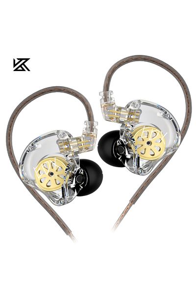 KZ Clear NO MIC KZ EDX Lite HIFI Earphones Dynamic Driver In Ear Stereo Bass Music Earbuds Gaming Sport