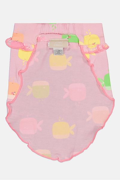 Chicco Toddlers Girl Allover Print Bandana, Pink Combo