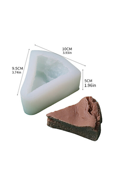 Choice كعكة قطعة واحدة، قالب شمعة عطرية على شكل مثلث، حلوى مخبوزة مصنوعة يدويًا باللون الأحمر على الإنترنت