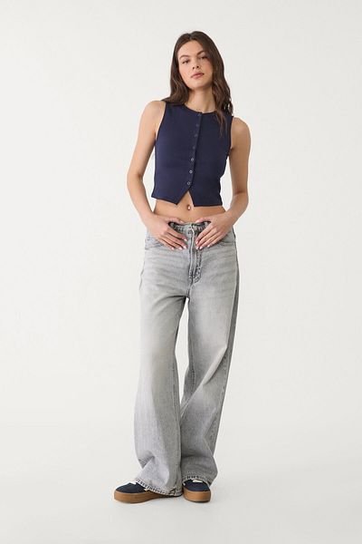 Stradivarius قميص تي شيرت أساسي بأزرار
