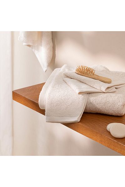 Chakra Solid Face Towel 50x90 Cm Ecru