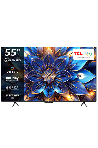 TCL 55T7B 55" 139 Ekran Uydu Alıcılı 4K Ultra HD Smart Google QLED Pro TV