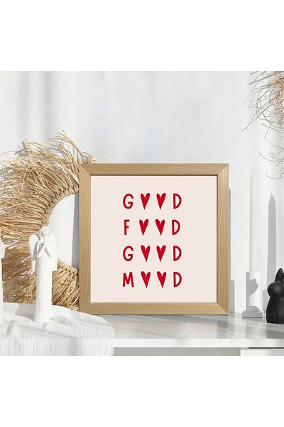 HOMEPACK Τραπέζι με μονό ξύλινο πλαίσιο Τραπέζι με αφίσα KTC/010