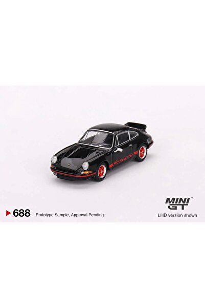 mini gt 1/64 Porsche 911 Rs 2.7 Black With Red Livery Mgt00688
