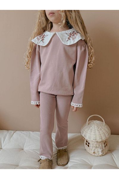 My Kids Wear Baby Collar Girl's Set