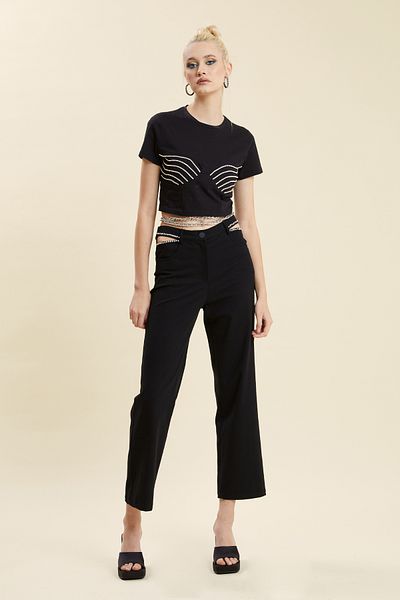 VERDA Stone Detailed Trousers