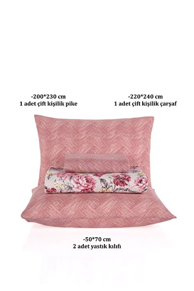 Evim 200X230 cm Dark Pink Soren Double Pike Set