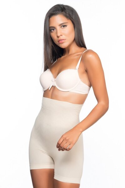 Emay TEN MI 2075 Κορσέ με ψηλό μοτίβο διπλό κοντό πόδι