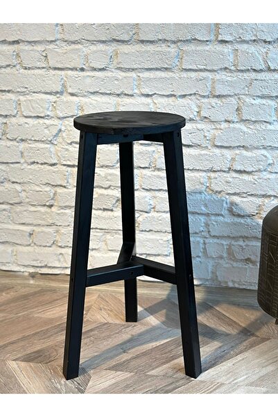 WOODENSA Ahşap Bar Taburesi, Bar Sandalyesi, Mutfak Sandalyesi