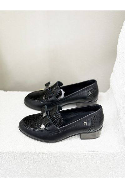 Mammamia D25YA-3365 PIELE VERITĂ CU FUNDĂ 4CM TOCURI PANTOF DE ZILNIC FEMEI
