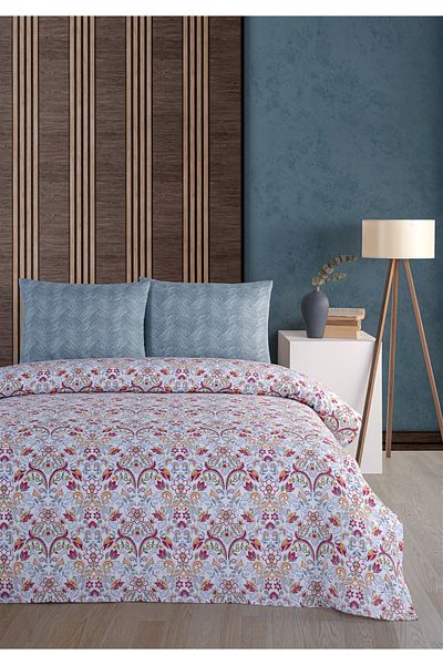 Evim Set Pique Soren Single 160x230 cm Royan Blue Claret Red