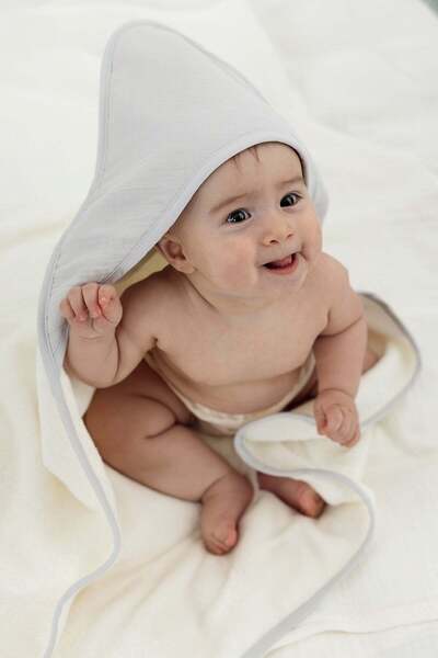 İrya Joy of Colors Organik Pamuk Müslin Bebek Kundak Gri