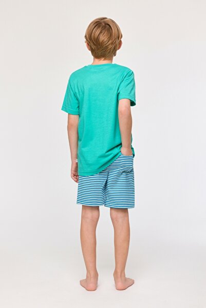 Woody 10-16 Years Old Boys' Pajamas-Pus - 727-Turquoise