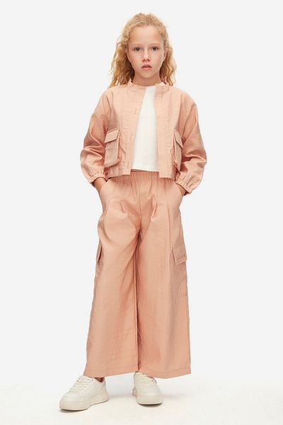 NK 08-14 Years Girl Rose Pants Jacket Triple Suit - Powder