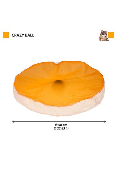 Ferplast Crazy Ball Rotating Ball Electronic Cat Toy