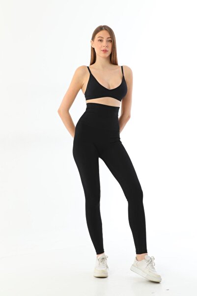 Emay BLACK MI 3904 Tajice ispod grudi Y Visok struk T Oblikuje figuru