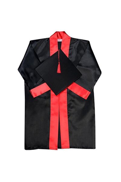 Mashotrend Graduation Robe with Cap - Secondary School Graduation Robe with Cap - Children's Robe