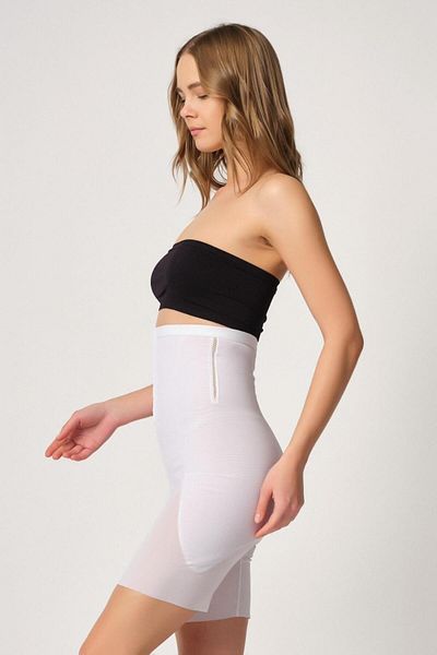Emay Corset laser alb MI 2928 pre-agrafat din tul cu picior