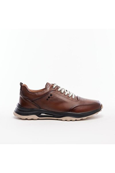 derinet Comfort Sole Genuine Leather Men's Sneakers