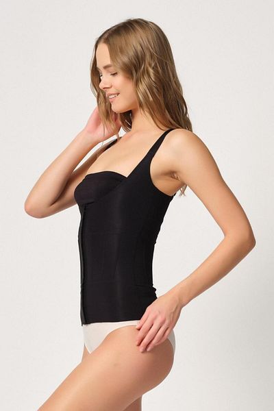 Emay Black Mi Emay 2946 Underbust Underwire Supported Tank Top Corset