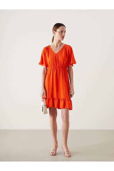 LC Waikiki Double Breasted Collar Women's Dress