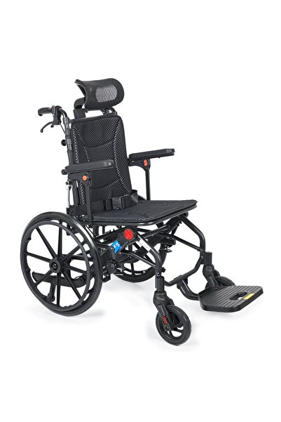 Comfort Plus Tekerlekli Sandalye | Yatar Sırtlık,Amortisörlü Teker,46cm Oturm...