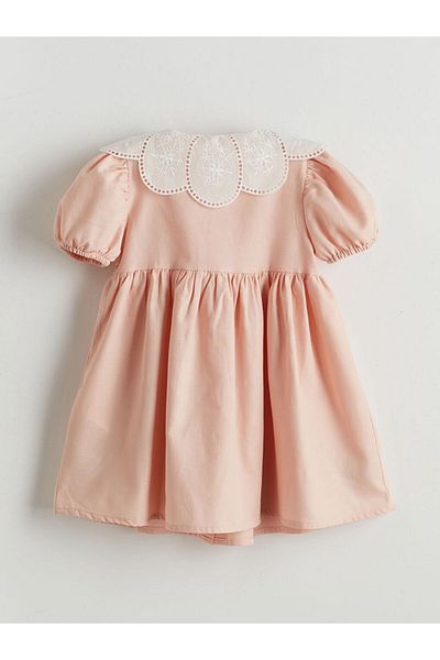 LC Waikiki Lcw Kids Baby Collar Girls Gabardine Dress