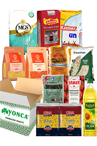 Yonca Ramazan Erzak Yardım Paketi Kolisi 12 Adet No: 7