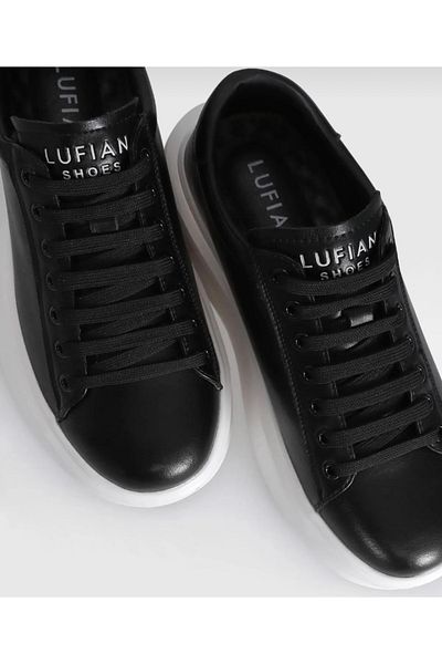 Lufian Ασπρόμαυρα casual sneaker παπούτσια Lufian erke