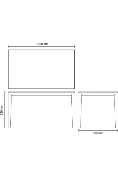 TRAMONTINA Since 1911, Made In Brazil - London Table 136x80x75 Almd