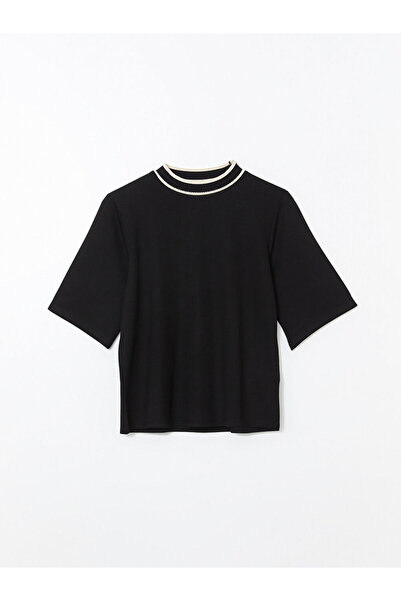 LC Waikiki Νέα σεζόν Γυναικείο T-shirt με λαιμόκοψη ποδηλάτου - S5NB72Z8